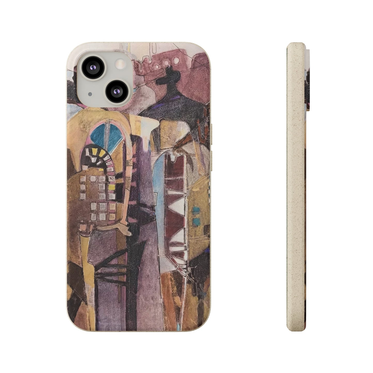 Biodegradable Phone Case with 'San Francisco De Asis' Abstract Original Artwork by Barbara Cleary-23