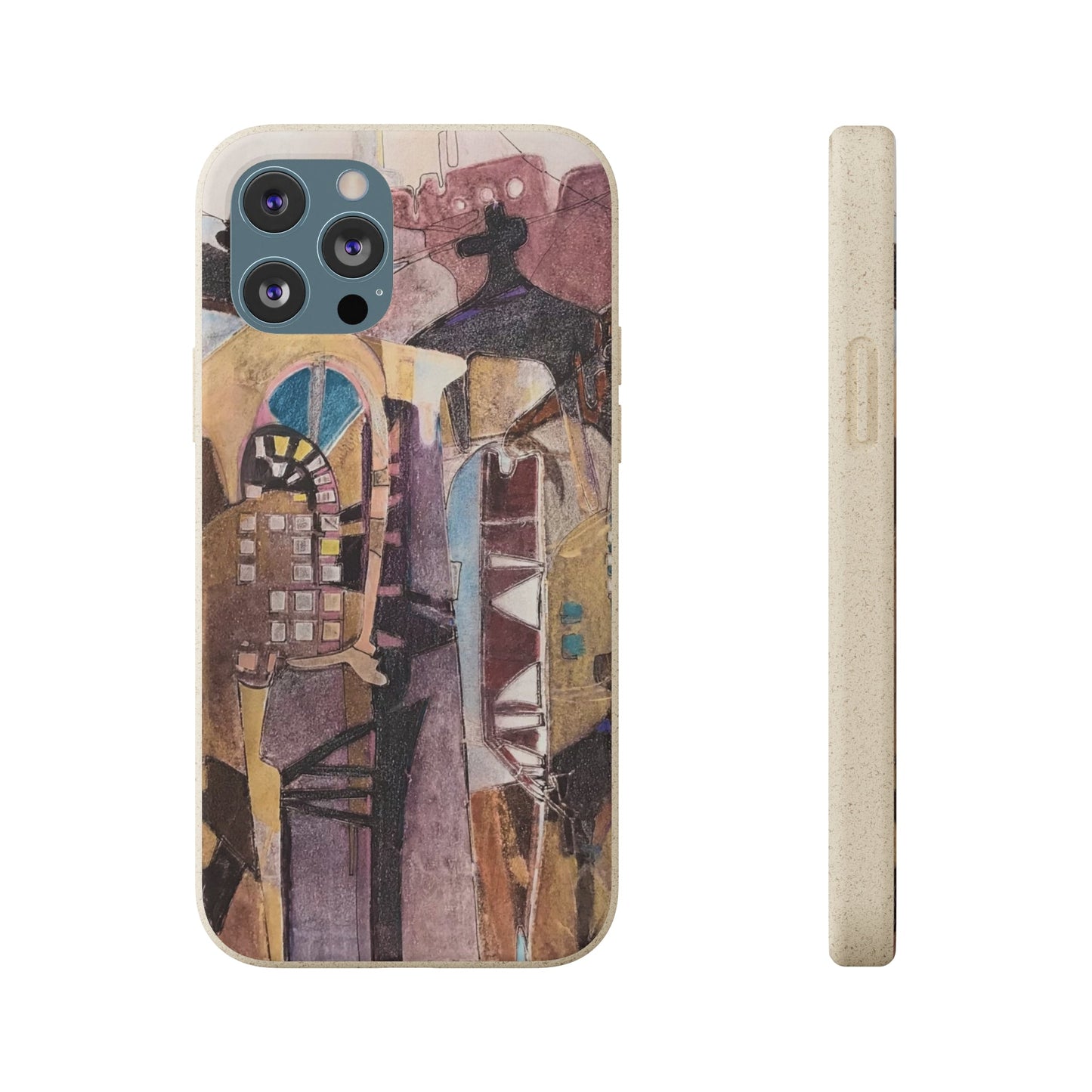 Biodegradable Phone Case with 'San Francisco De Asis' Abstract Original Artwork by Barbara Cleary-20