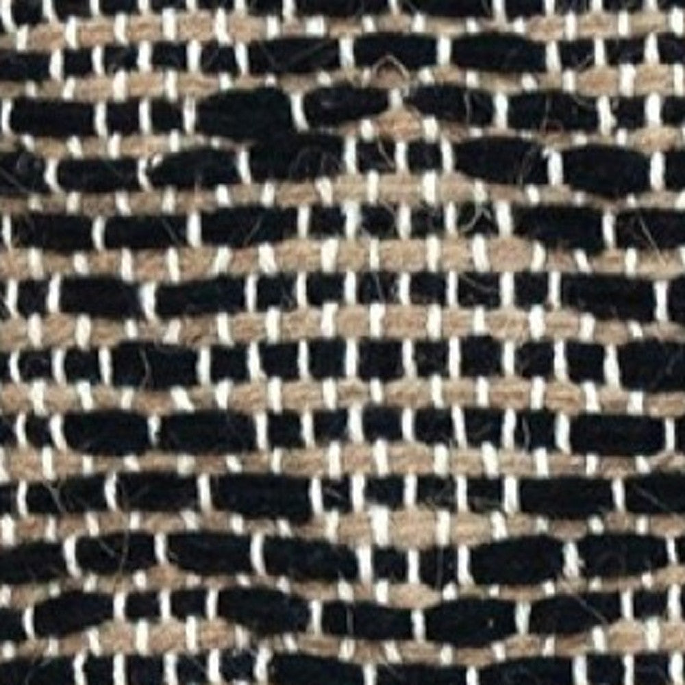 Black And Sand Woven Decorative Pillow-5
