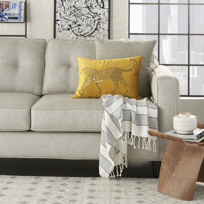 Bold Golden Leopard Lumbar Pillow-7