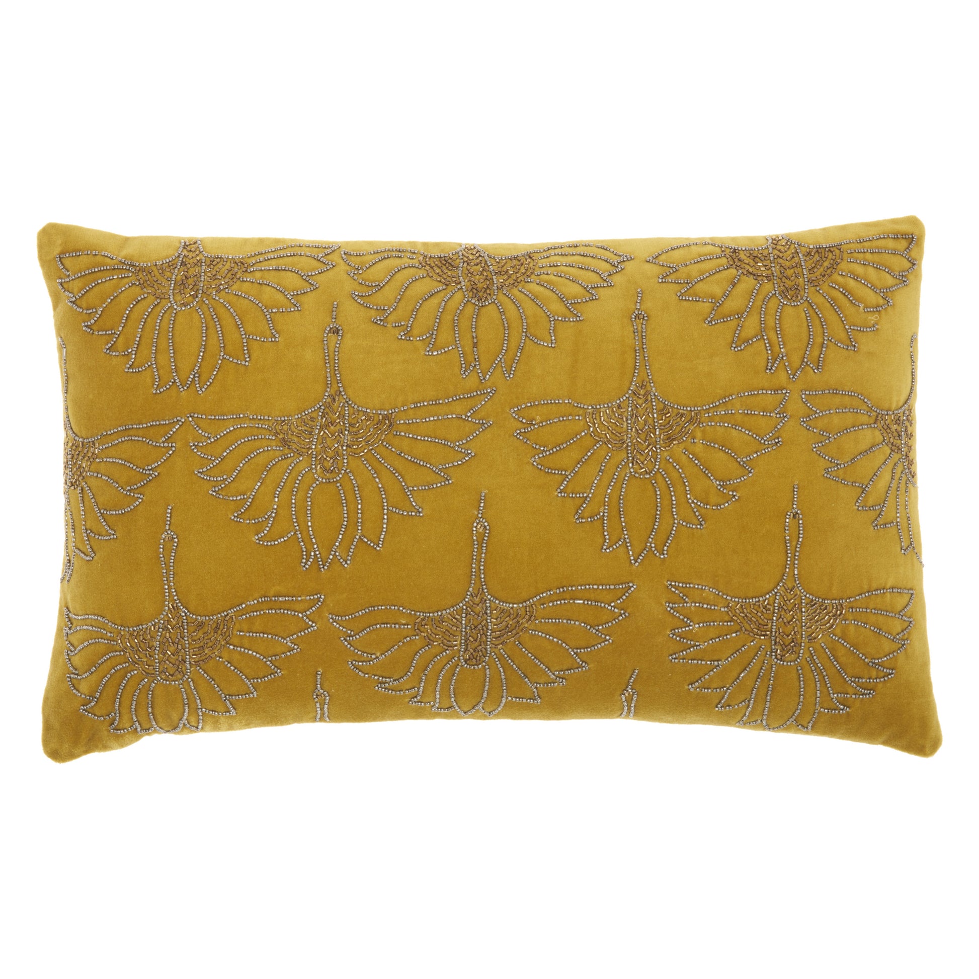 Brilliant Gold Lumbar Pillow-1