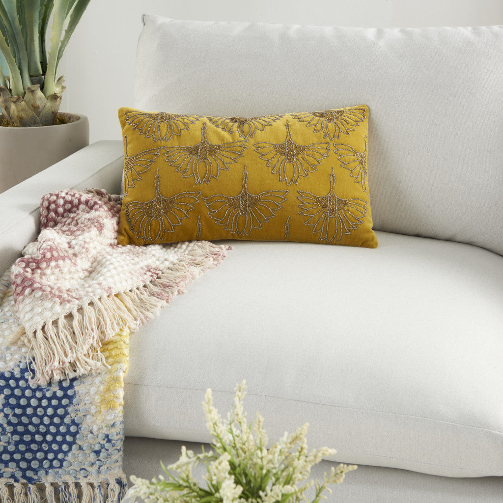 Brilliant Gold Lumbar Pillow-5