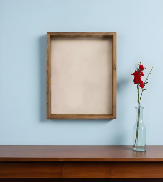 6" x 6" Gray Solid Wood Tabletop Picture Frame-0