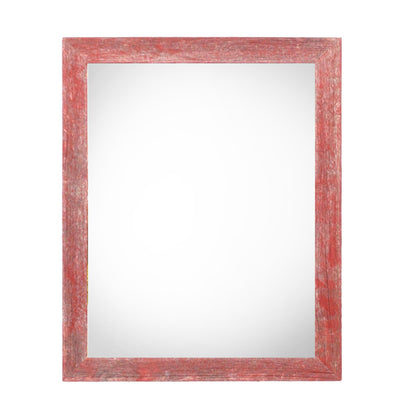 11" x 14" Red Solid Wood Hanging Picture Frame-0