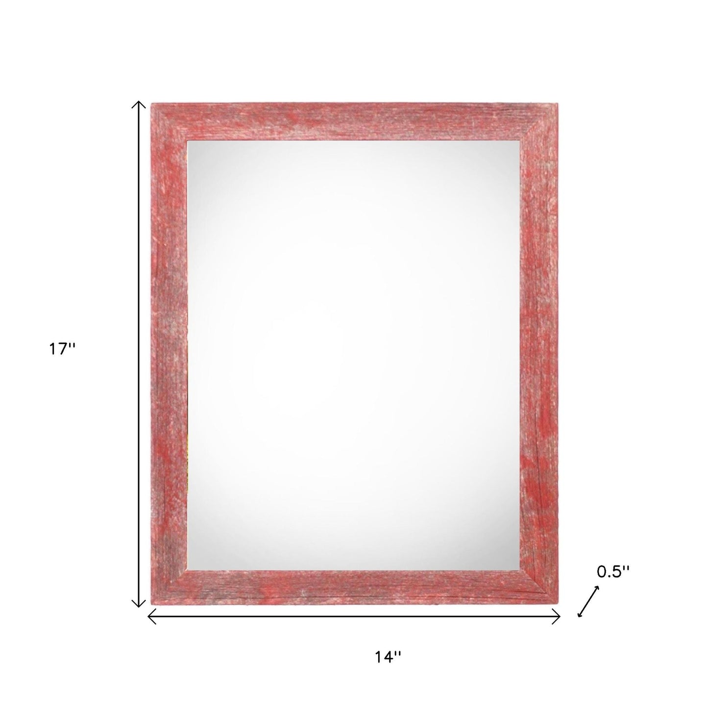 11" x 14" Red Solid Wood Hanging Picture Frame-4