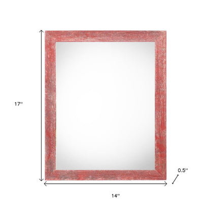 11" x 14" Red Solid Wood Hanging Picture Frame-4