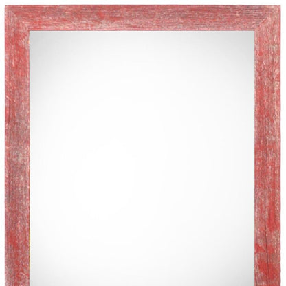11" x 14" Red Solid Wood Hanging Picture Frame-2