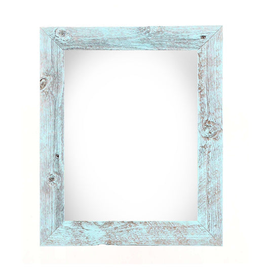 12" x 16" Blue Solid Wood Hanging Picture Frame-0