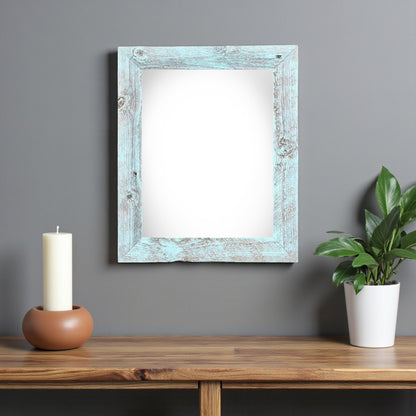 12" x 16" Blue Solid Wood Hanging Picture Frame-1