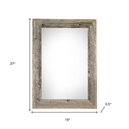 12" x 24" Gray Solid Wood Hanging Picture Frame-6