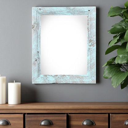 16" x 20" Blue Solid Wood Hanging Picture Frame-1