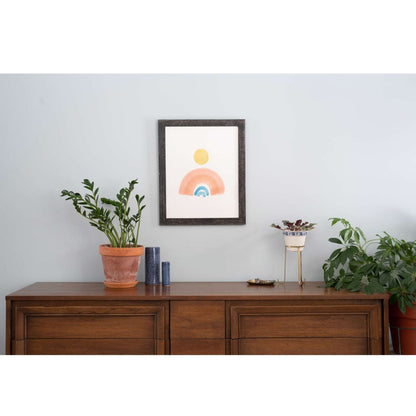 20" x 28" Black Solid Wood Hanging Picture Frame-5