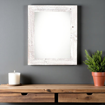 22" x 28" White Solid Wood Hanging Picture Frame-1