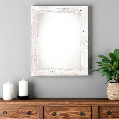24" x 30" White Solid Wood Hanging Picture Frame-1