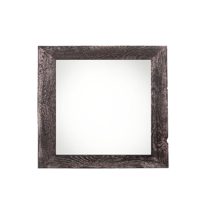 4" x 4" Black Solid Wood Tabletop Picture Frame-0