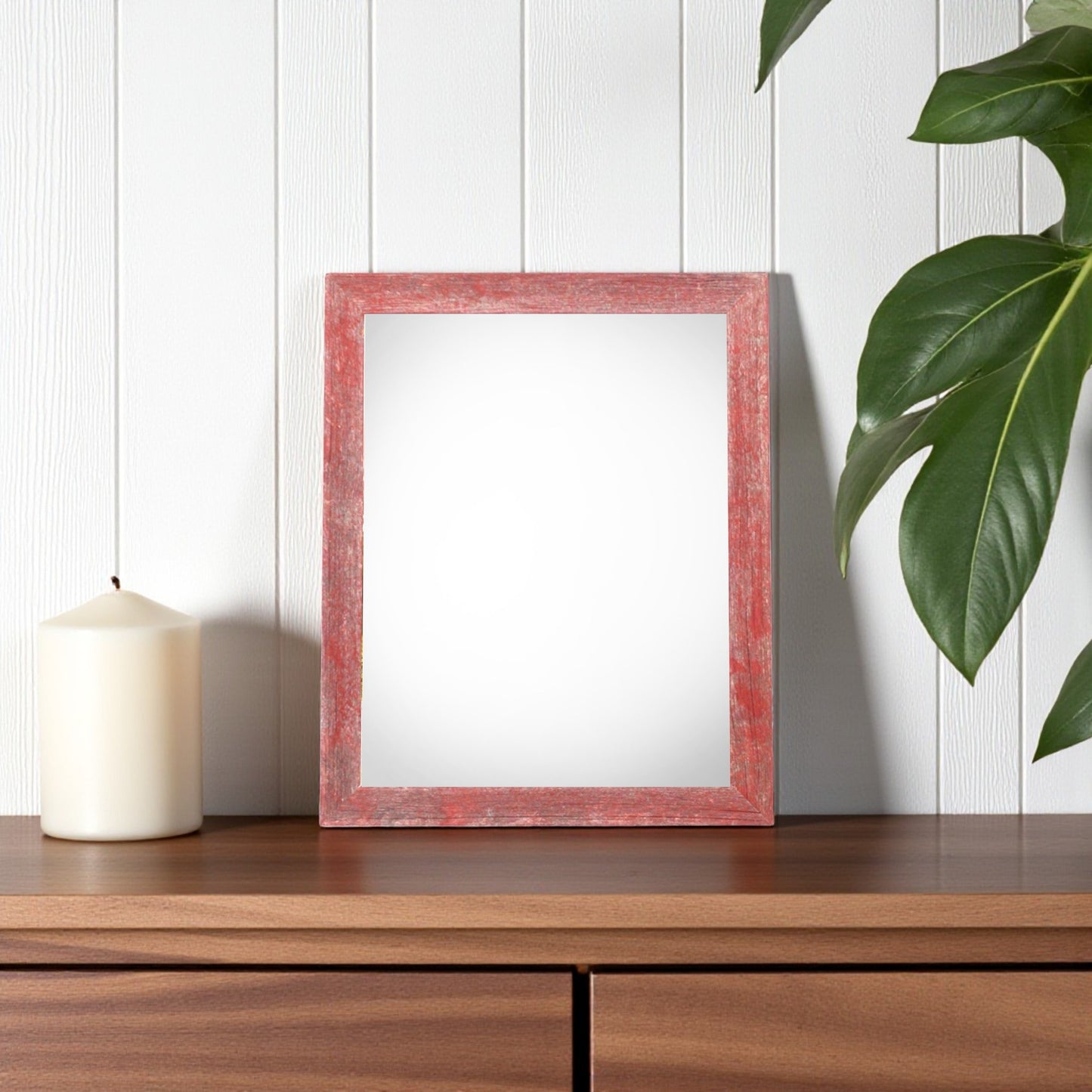 4" x 6" Red Solid Wood Tabletop Picture Frame-1