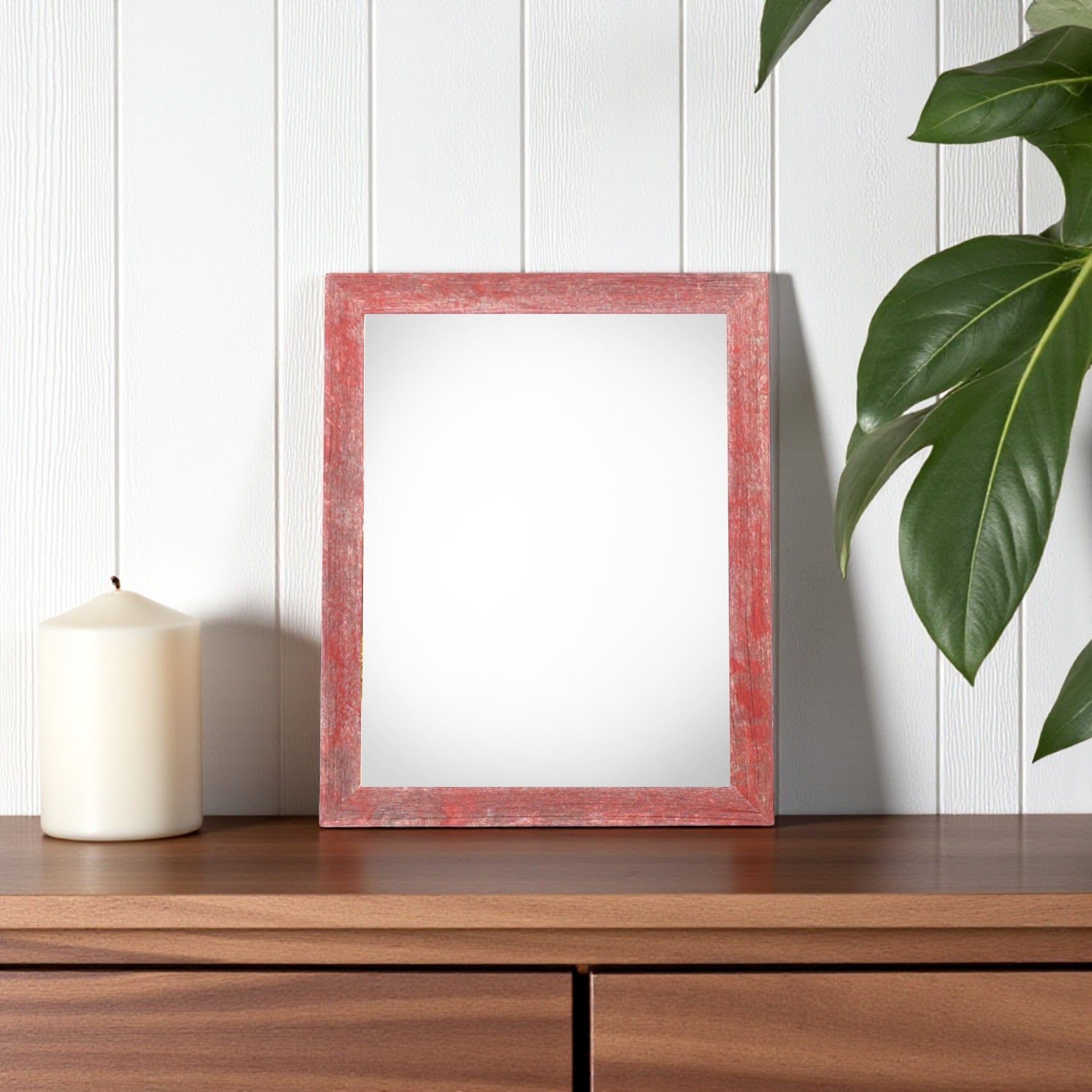 4" x 6" Red Solid Wood Tabletop Picture Frame-1