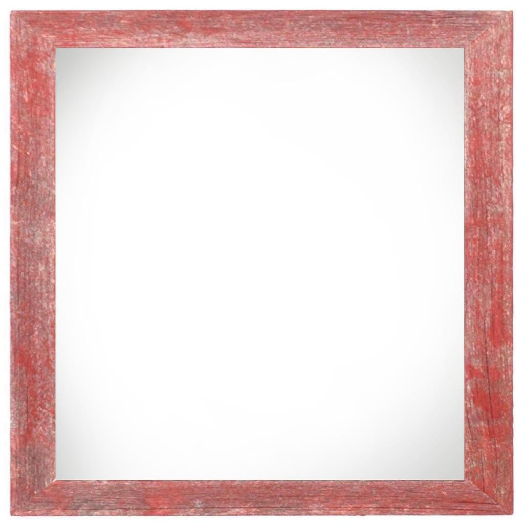 6" x 6" Red Solid Wood Tabletop Picture Frame-2