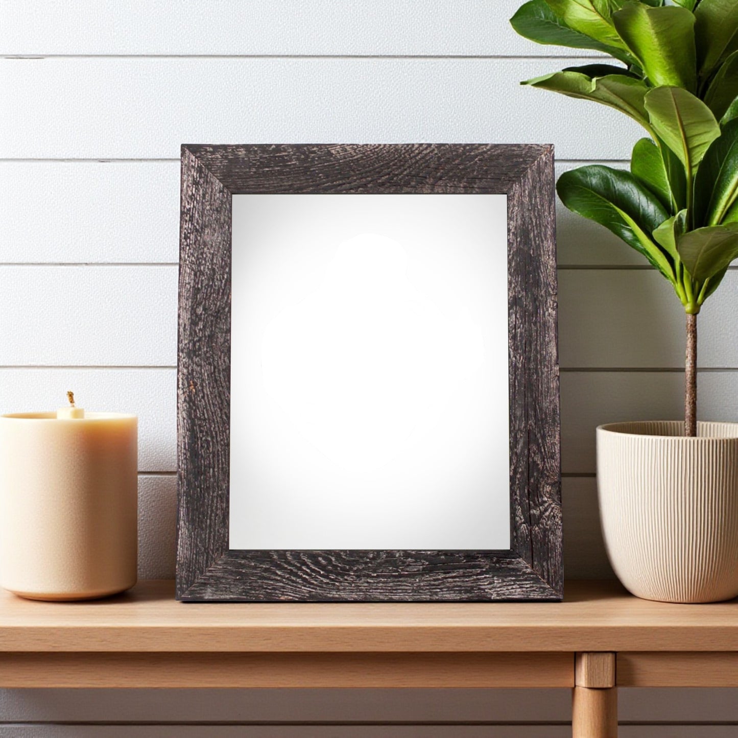 8.5" x 11" Black Solid Wood Tabletop Picture Frame-1