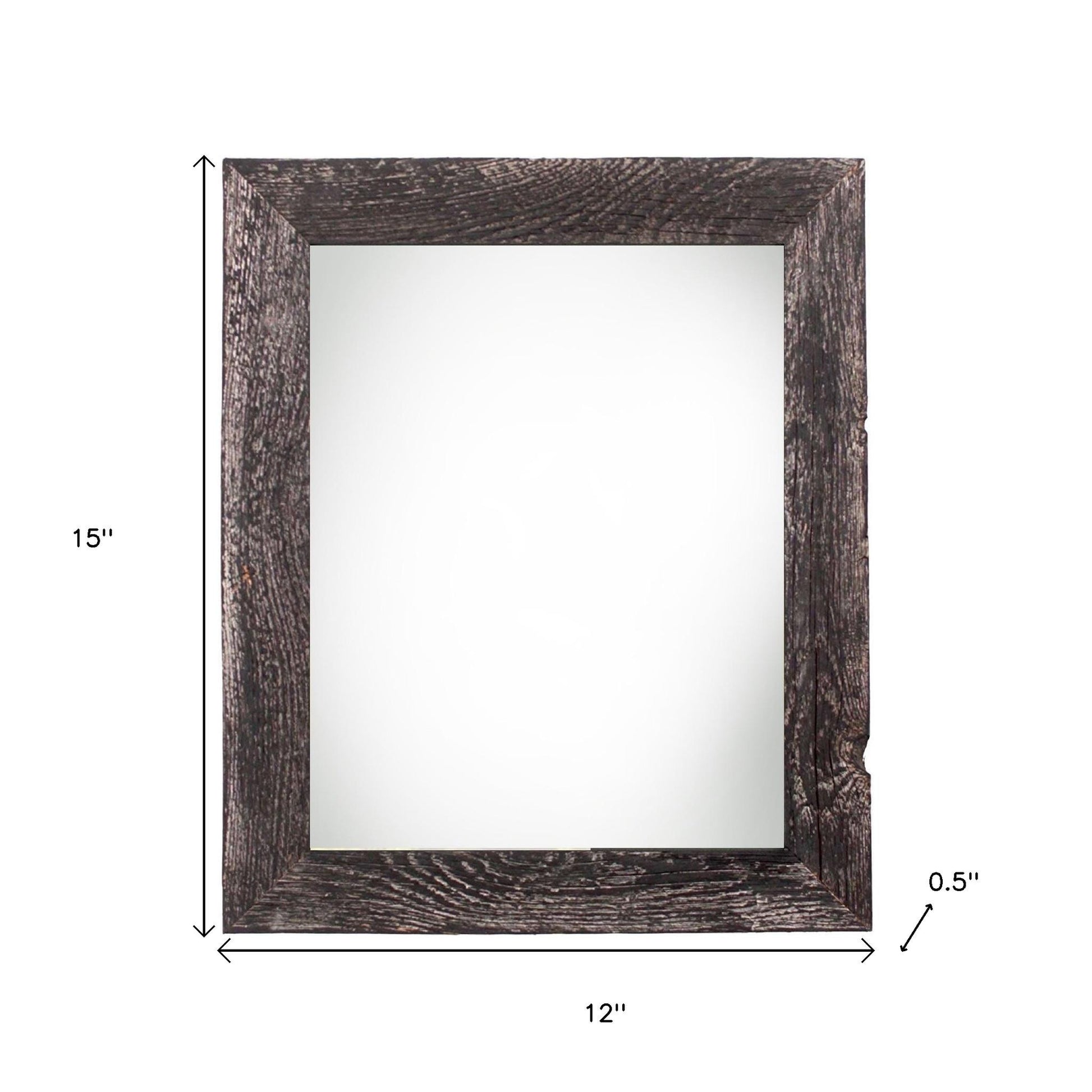 9" x 12" Black Solid Wood Hanging Picture Frame-6