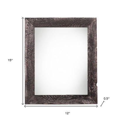 9" x 12" Black Solid Wood Hanging Picture Frame-6