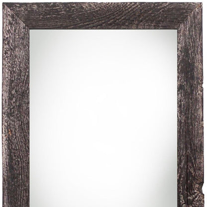 9" x 12" Black Solid Wood Hanging Picture Frame-3