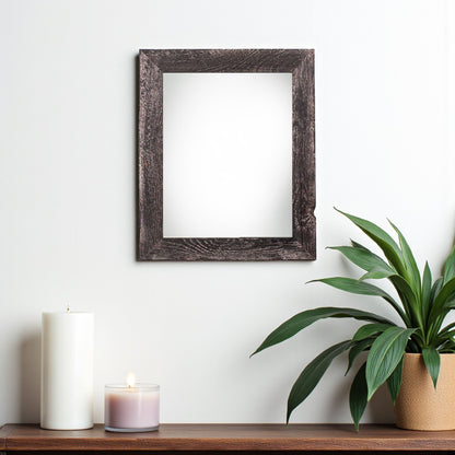 9" x 12" Black Solid Wood Hanging Picture Frame-1