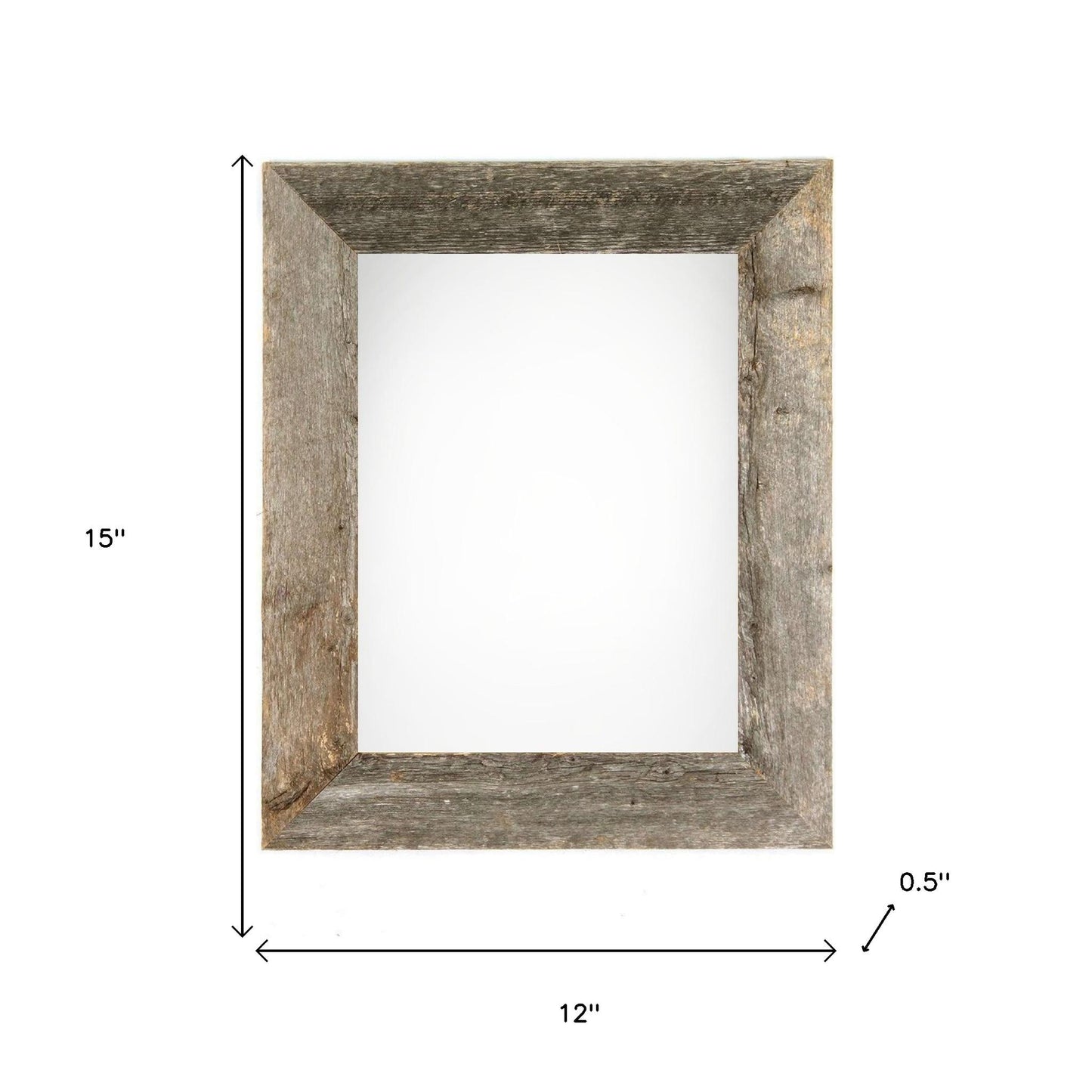 9" x 12" Gray Solid Wood Hanging Picture Frame-6