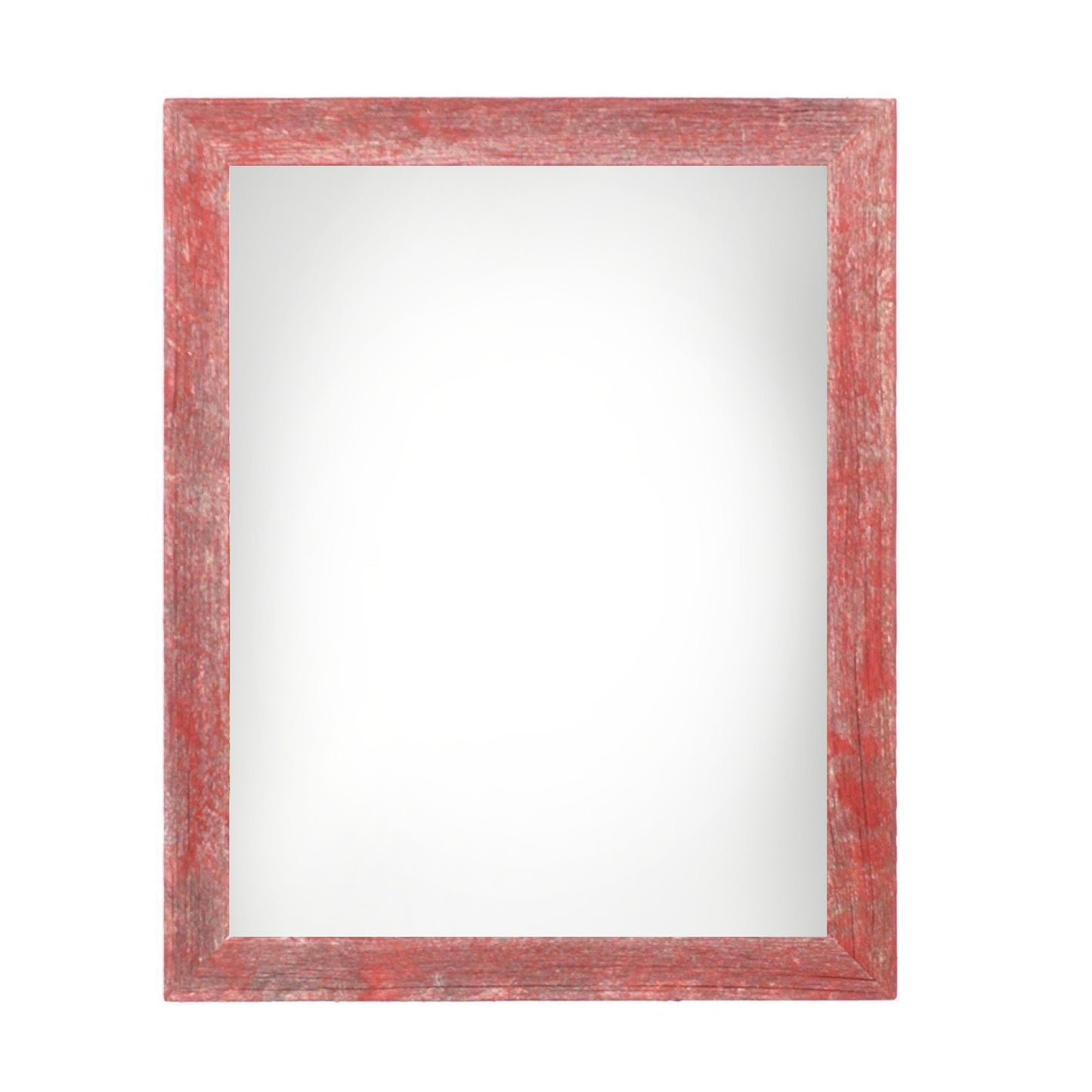 9" x 12" Red Solid Wood Hanging Picture Frame-0