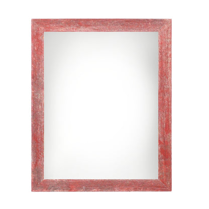 9" x 12" Red Solid Wood Hanging Picture Frame-0