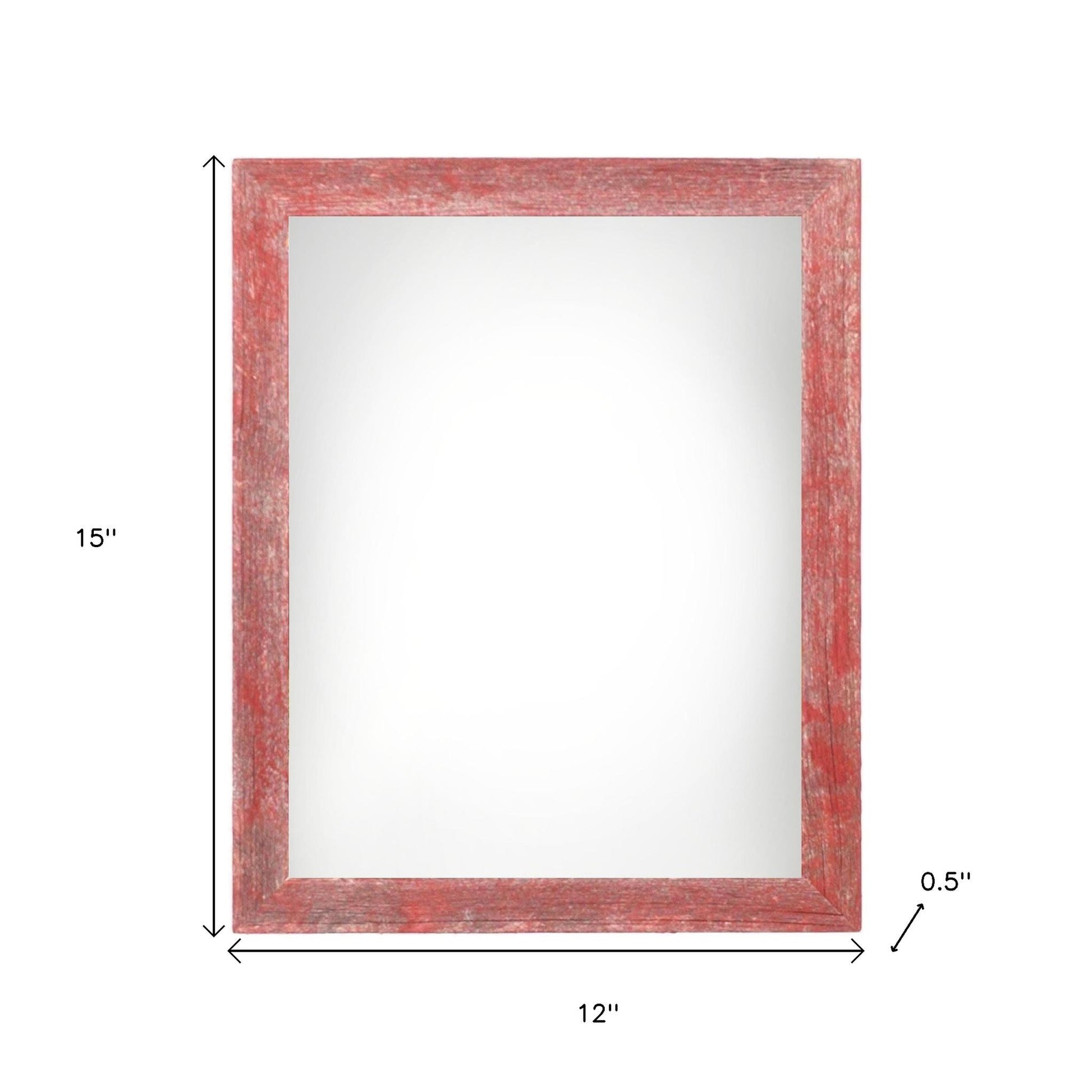 9" x 12" Red Solid Wood Hanging Picture Frame-5