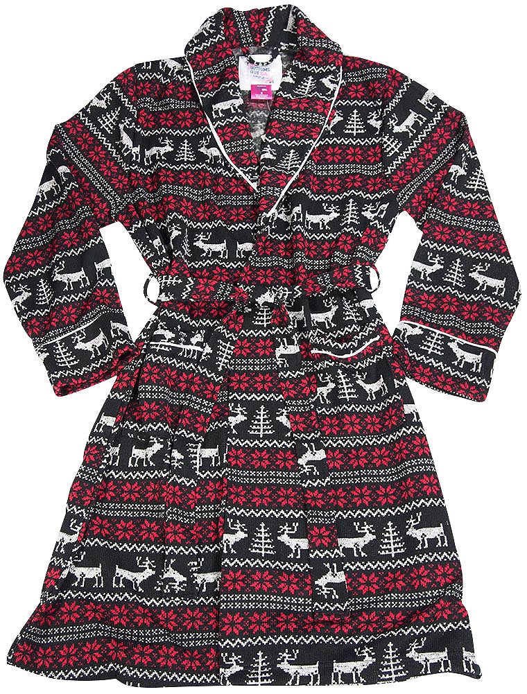 B.O.P.J. - Ladies Long Sleeve Fleece Robe-6