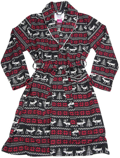 B.O.P.J. - Ladies Long Sleeve Fleece Robe-6
