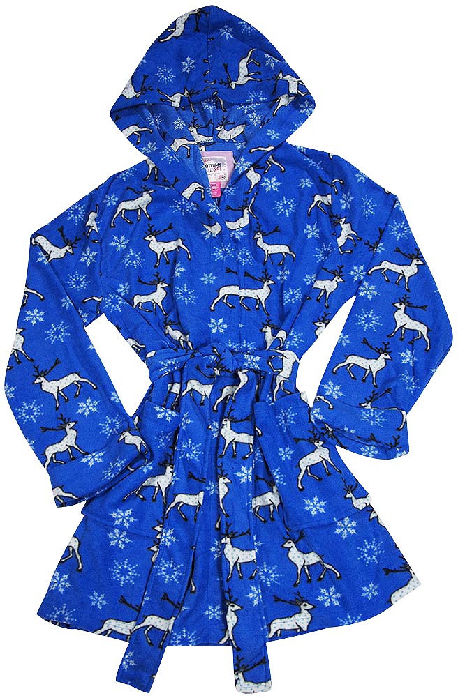 B.O.P.J. - Ladies Long Sleeve Fleece Robe-12