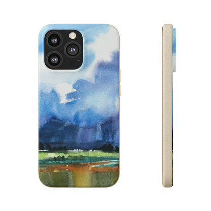 Biodegradable Phone Case with 'Tranquil Mountain View 4' Landscape Original Artwork by Barbara Cleary-15