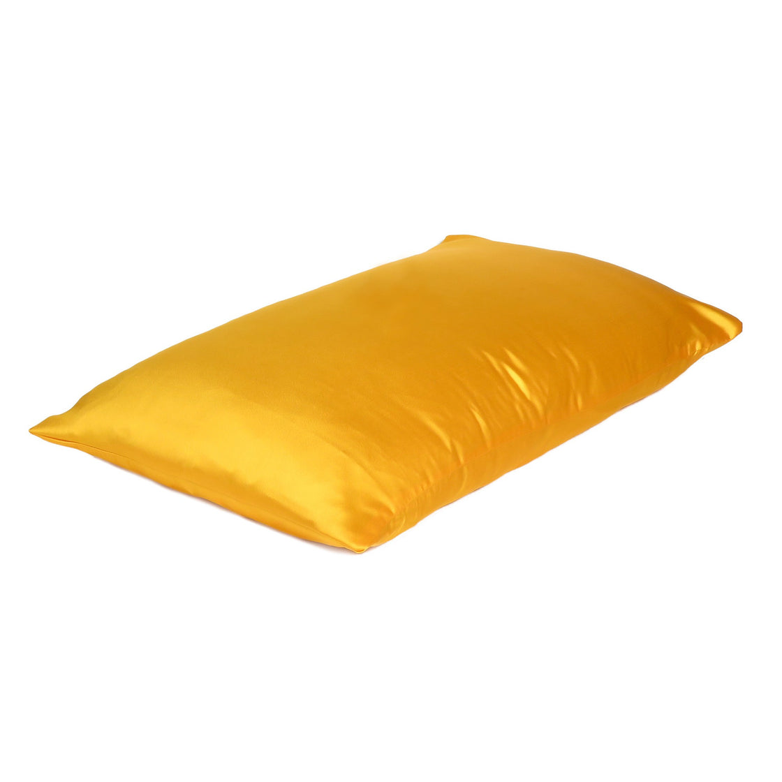 Goldenrod Dreamy Set Of 2 Silky Satin King Pillowcases-2