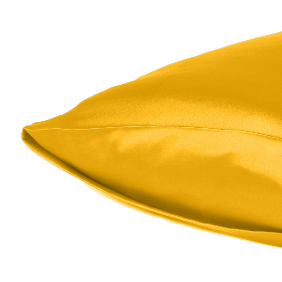 Goldenrod Dreamy Set Of 2 Silky Satin King Pillowcases-4