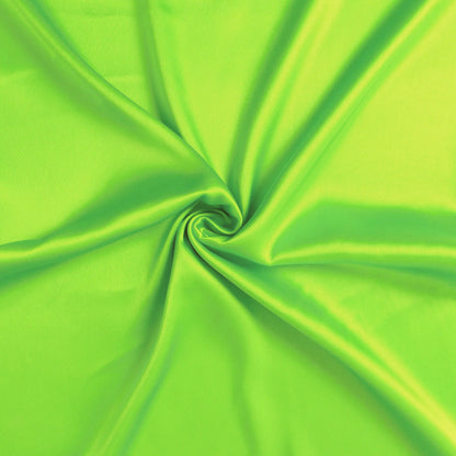 Bright Green Dreamy Set Of 2 Silky Satin Queen Pillowcases-7