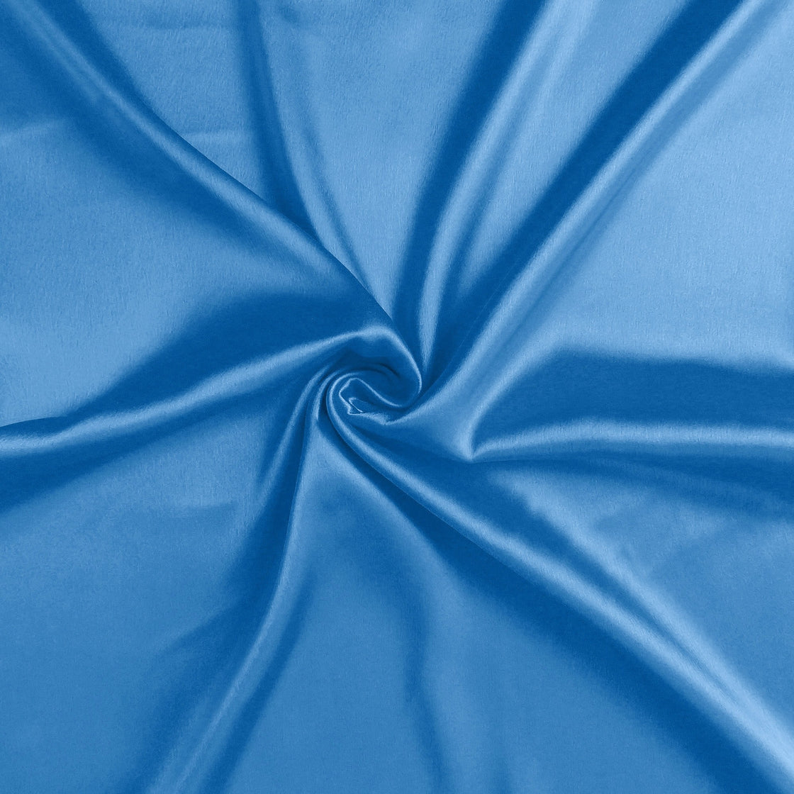 Bright Blue Dreamy Set Of 2 Silky Satin Queen Pillowcases-8