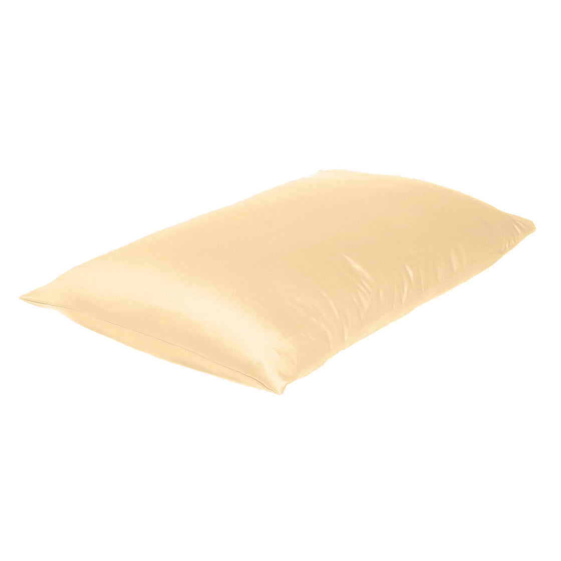 Pale Peach Dreamy Set Of 2 Silky Satin Queen Pillowcases-2