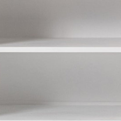 57" White Wood Two Drawer Buffet Table-6