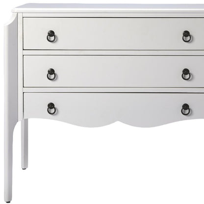 34" White Solid and Manufactured Wood Three Drawer Standard Chest-3
