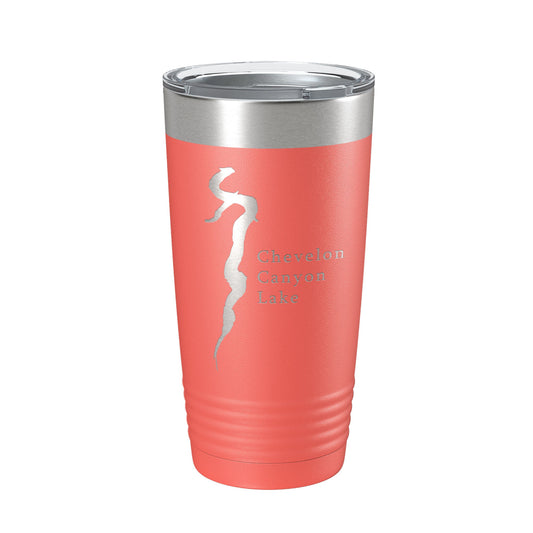 Chevelon Canyon Lake Map Tumbler Travel Mug Insulated Laser Engraved Coffee Cup Arizona 20 oz-20