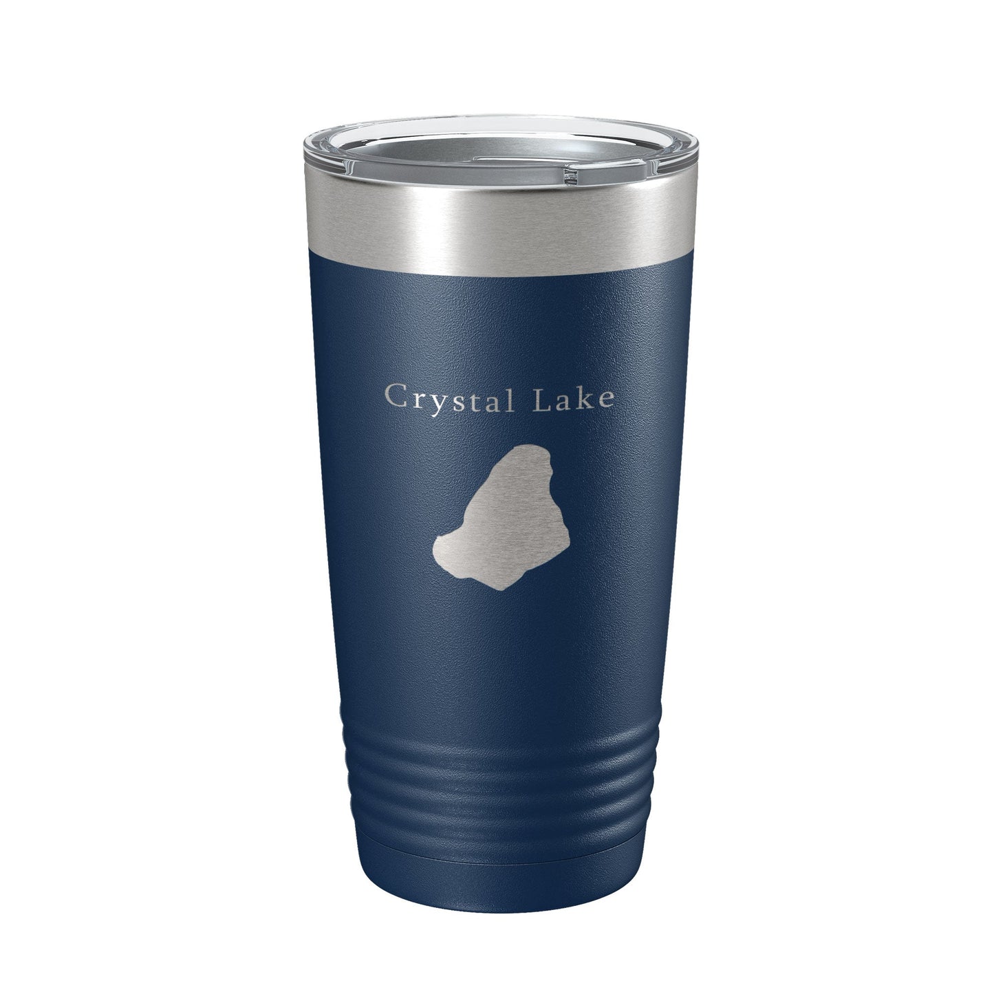 Crystal Lake Map Tumbler Travel Mug Insulated Laser Engraved Coffee Cup Massachusetts 20 oz-2