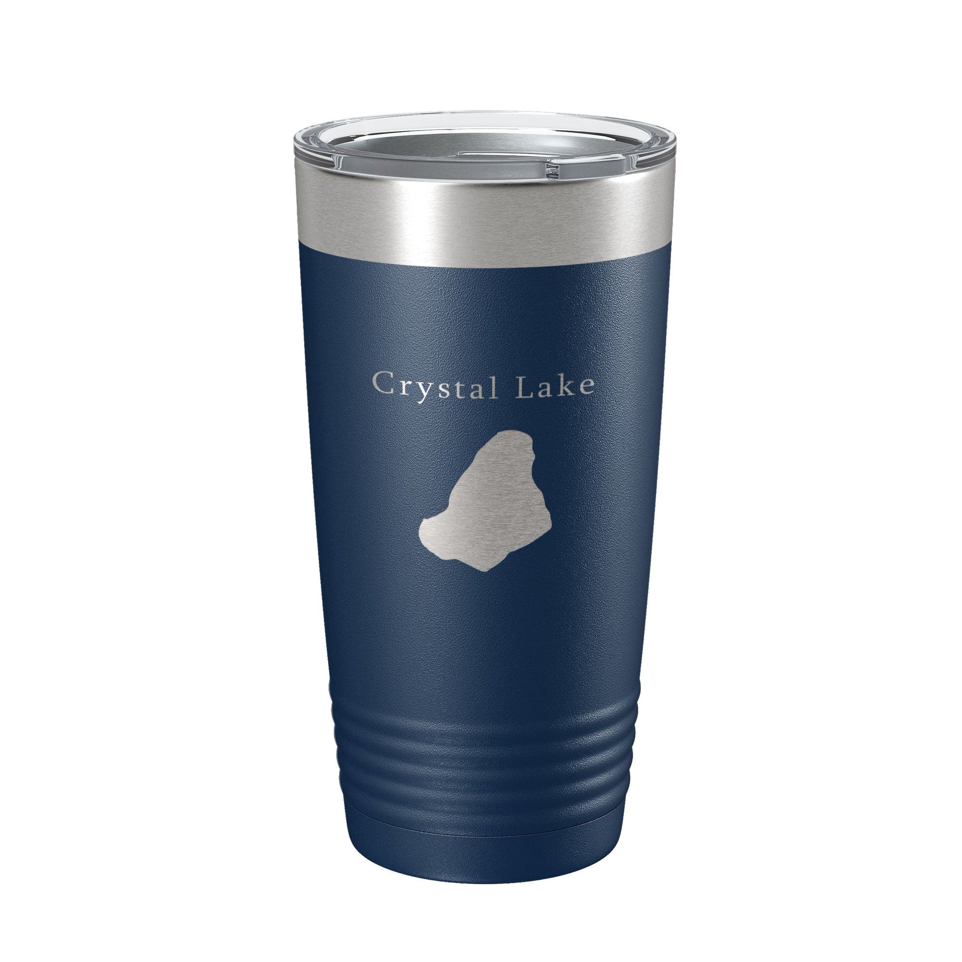 Crystal Lake Map Tumbler Travel Mug Insulated Laser Engraved Coffee Cup Massachusetts 20 oz-8