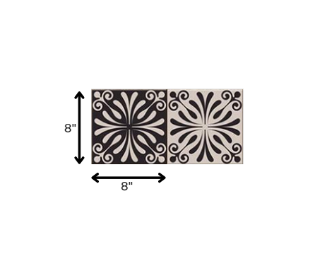 8" X 8" Cinnamon Swirl Peel And Stick Removable Tiles-8