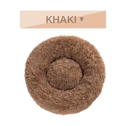 The Snugglepaws Plush Donut Pet Bed: Luxuriously Cozy Haven For Dogs And Cats-4