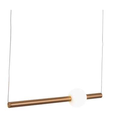 Gold And White Kitchen Island Metal LED Chandelier-6