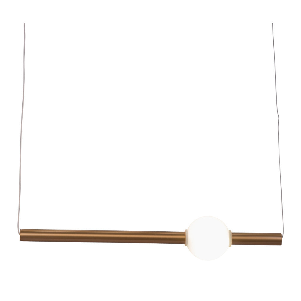 Gold And White Kitchen Island Metal LED Chandelier-7