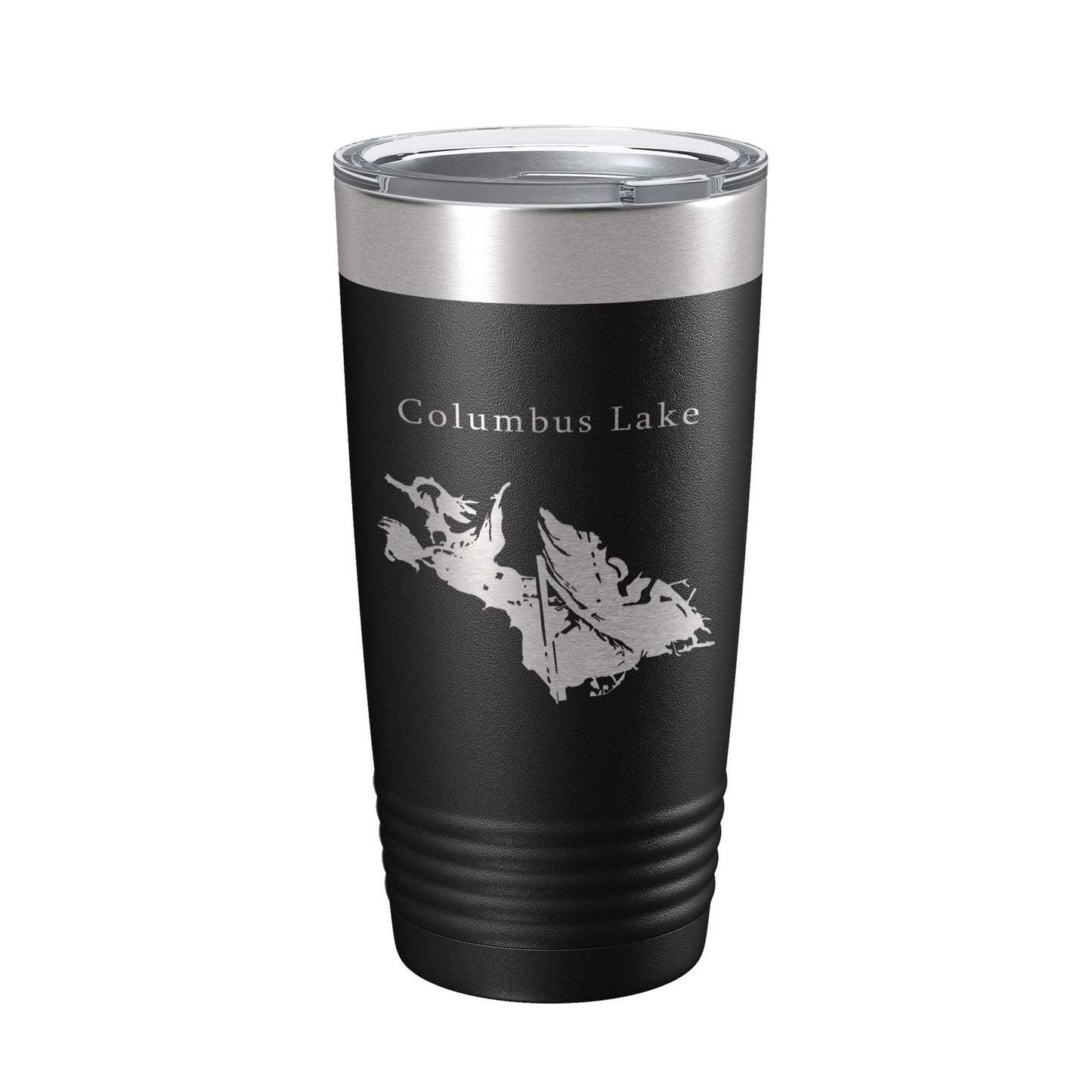 Columbus Lake Map Tumbler Travel Mug Insulated Laser Engraved Coffee Cup Mississippi 20 oz-5